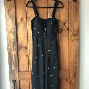 Target, size small, black floral jumpsuit